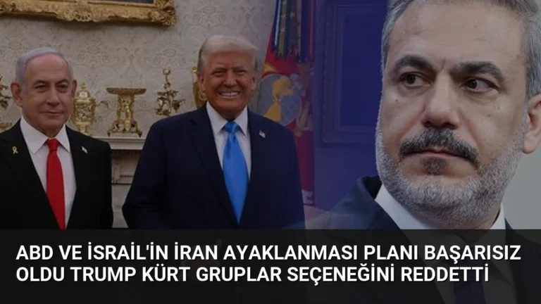 ABD ve İsrail’in İran Ayaklanması Planı Başarısız Oldu Trump Kürt Gruplar Seçeneğini Reddetti