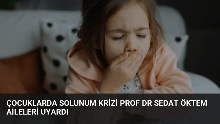 Çocuklarda Solunum Krizi Prof Dr Sedat Öktem Aileleri Uyardı