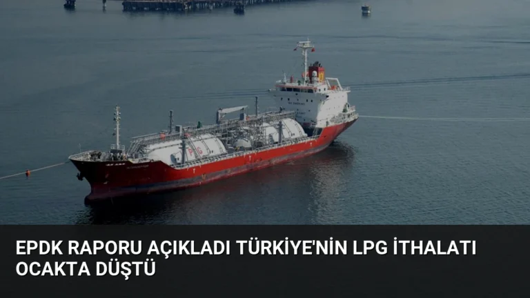 EPDK Raporu Açıkladı Türkiye’nin LPG İthalatı Ocakta Düştü
