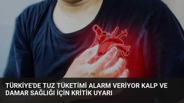 Türkiye’de Tuz Tüketimi Alarm Veriyor Kalp ve Damar Sağlığı İçin Kritik Uyarı
