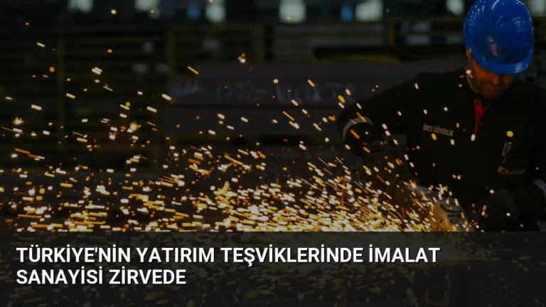 Türkiye’nin Yatırım Teşviklerinde İmalat Sanayisi Zirvede