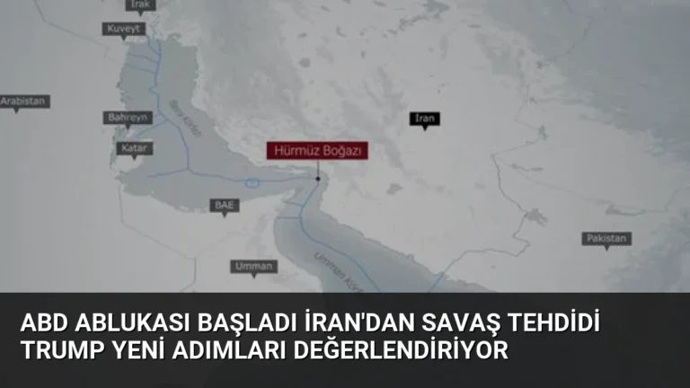 ABD Ablukası Başladı İran’dan Savaş Tehdidi Trump Yeni Adımları Değerlendiriyor