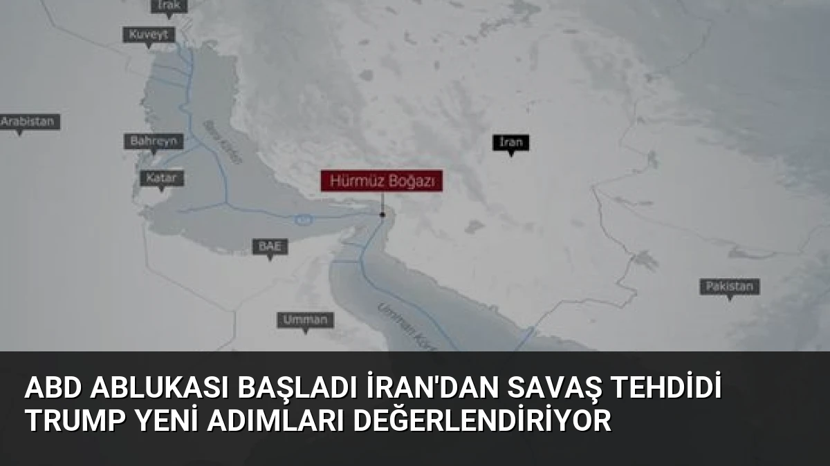 ABD Ablukası Başladı İran’dan Savaş Tehdidi Trump Yeni Adımları Değerlendiriyor