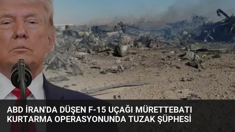 ABD İran’da Düşen F-15 Uçağı Mürettebatı Kurtarma Operasyonunda Tuzak Şüphesi