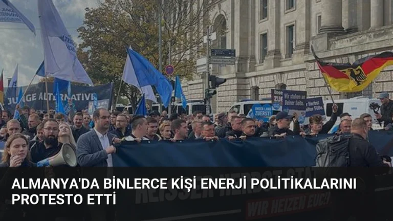 Almanya’da Binlerce Kişi Enerji Politikalarını Protesto Etti