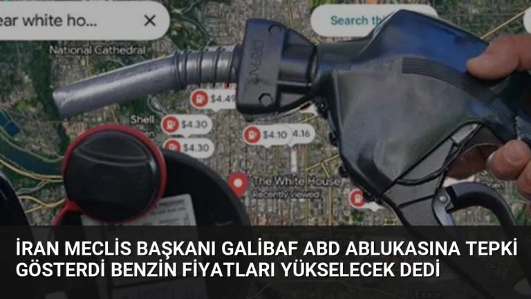 İran Meclis Başkanı Galibaf ABD Ablukasına Tepki Gösterdi Benzin Fiyatları Yükselecek Dedi