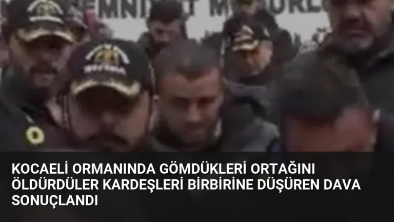 Kocaeli Ormanında Gömdükleri Ortağını Öldürdüler Kardeşleri Birbirine Düşüren Dava Sonuçlandı