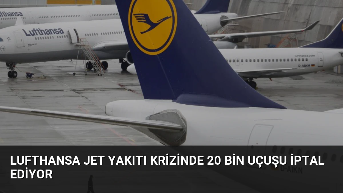 Lufthansa Jet Yakıtı Krizinde 20 Bin Uçuşu İptal Ediyor