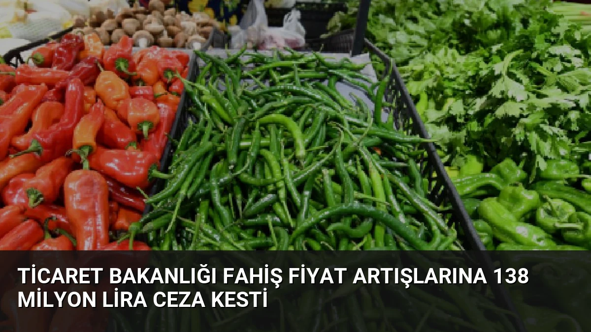 Ticaret Bakanlığı Fahiş Fiyat Artışlarına 138 Milyon Lira Ceza Kesti