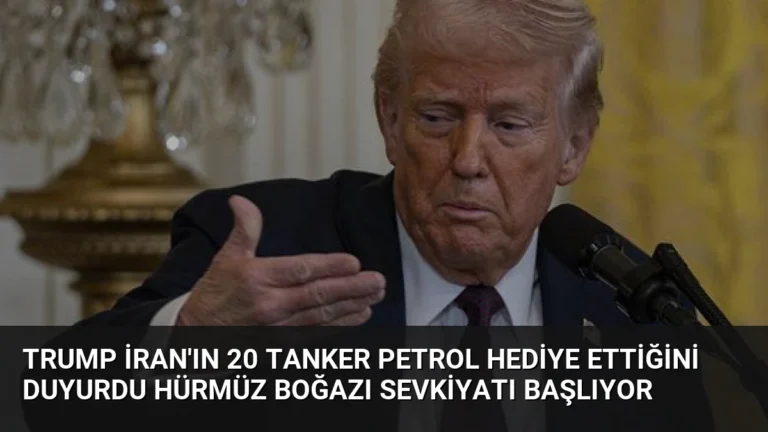 Trump İran’ın 20 Tanker Petrol Hediye Ettiğini Duyurdu Hürmüz Boğazı Sevkiyatı Başlıyor