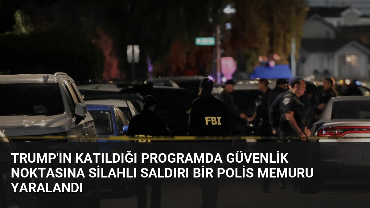 Trump’ın Katıldığı Programda Güvenlik Noktasına Silahlı Saldırı Bir Polis Memuru Yaralandı