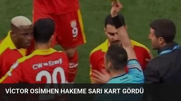 Victor Osimhen Hakeme Sarı Kart Gördü