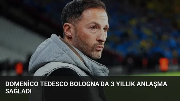 Domenico Tedesco Bologna’da 3 Yıllık Anlaşma Sağladı