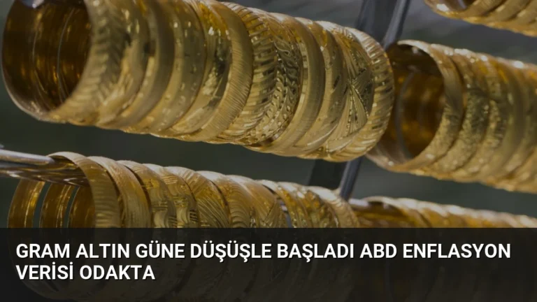 Gram Altın Güne Düşüşle Başladı ABD Enflasyon Verisi Odakta