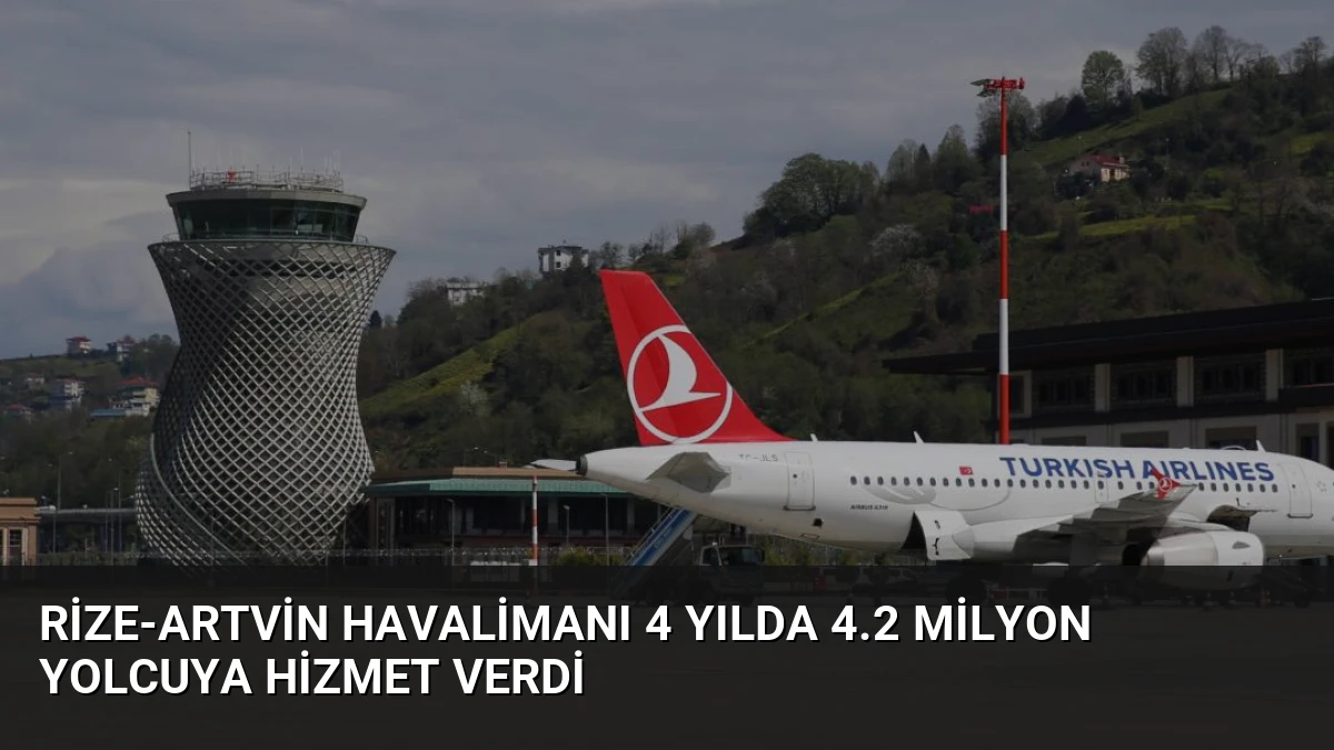 Rize-Artvin Havalimanı 4 Yılda 4.2 Milyon Yolcuya Hizmet Verdi