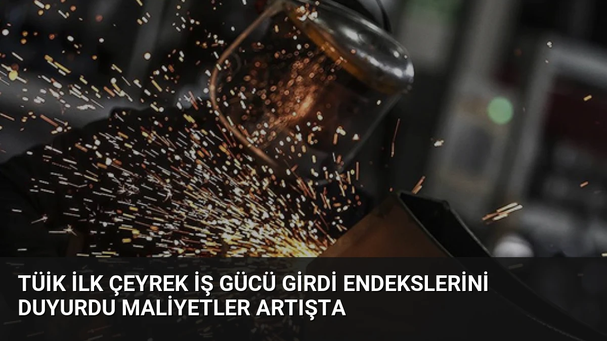 TÜİK İlk Çeyrek İş Gücü Girdi Endekslerini Duyurdu Maliyetler Artışta