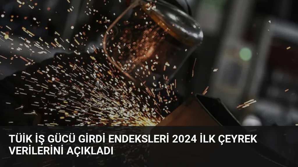 TÜİK İş Gücü Girdi Endeksleri 2024 İlk Çeyrek Verilerini Açıkladı