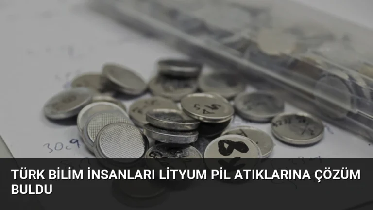 Türk Bilim İnsanları Lityum Pil Atıklarına Çözüm Buldu