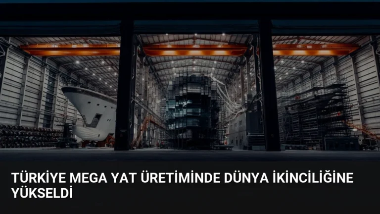 Türkiye Mega Yat Üretiminde Dünya İkinciliğine Yükseldi