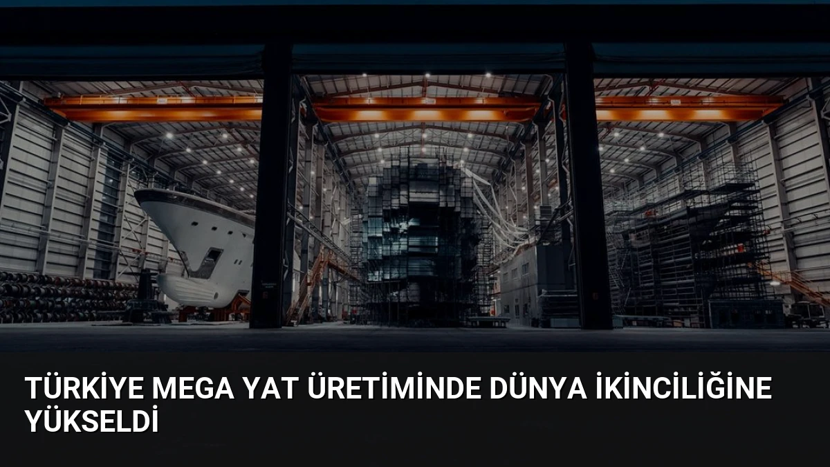 Türkiye Mega Yat Üretiminde Dünya İkinciliğine Yükseldi
