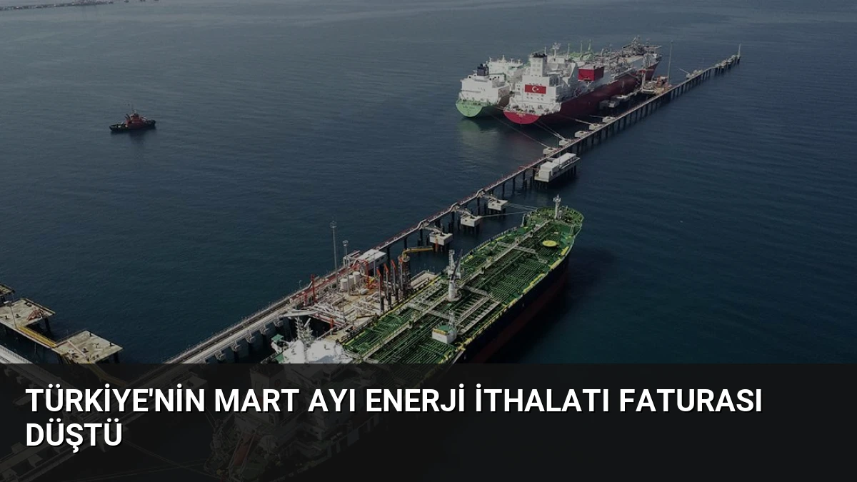 Türkiye’nin Mart Ayı Enerji İthalatı Faturası Düştü