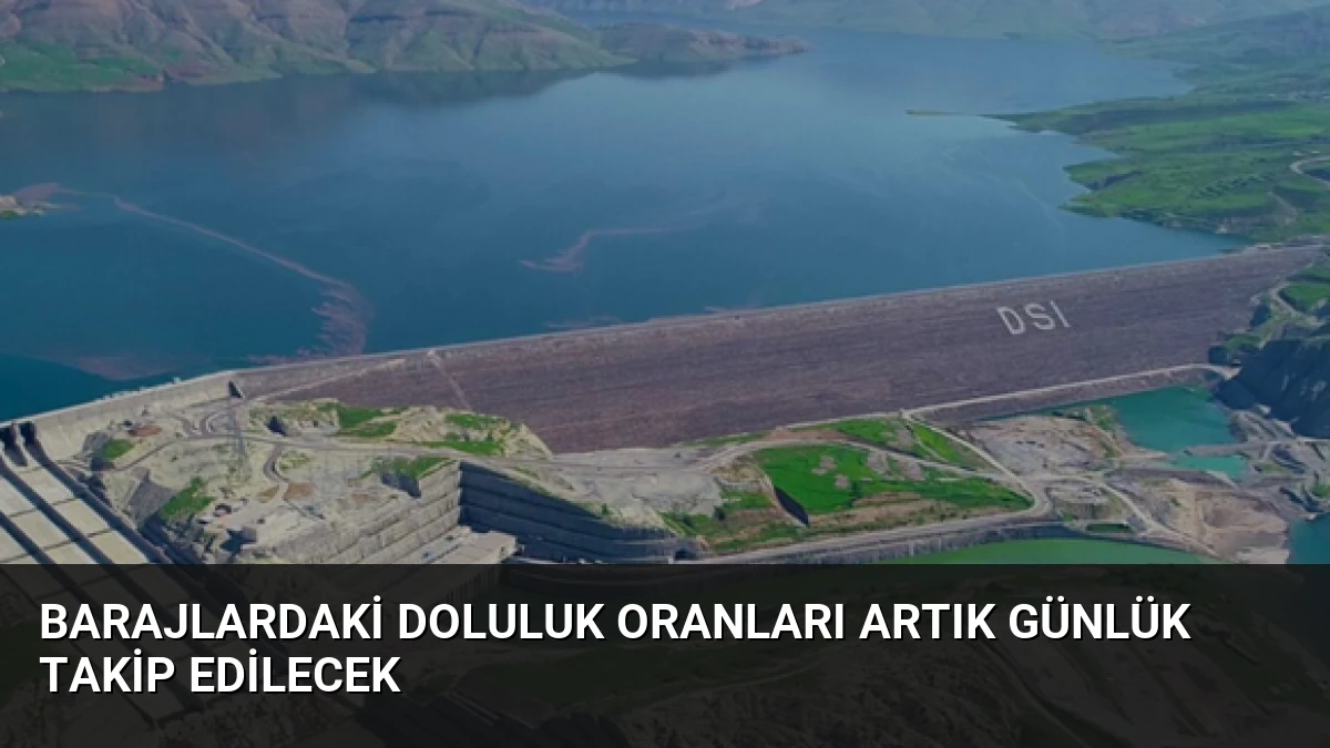 Barajlardaki Doluluk Oranları Artık Günlük Takip Edilecek