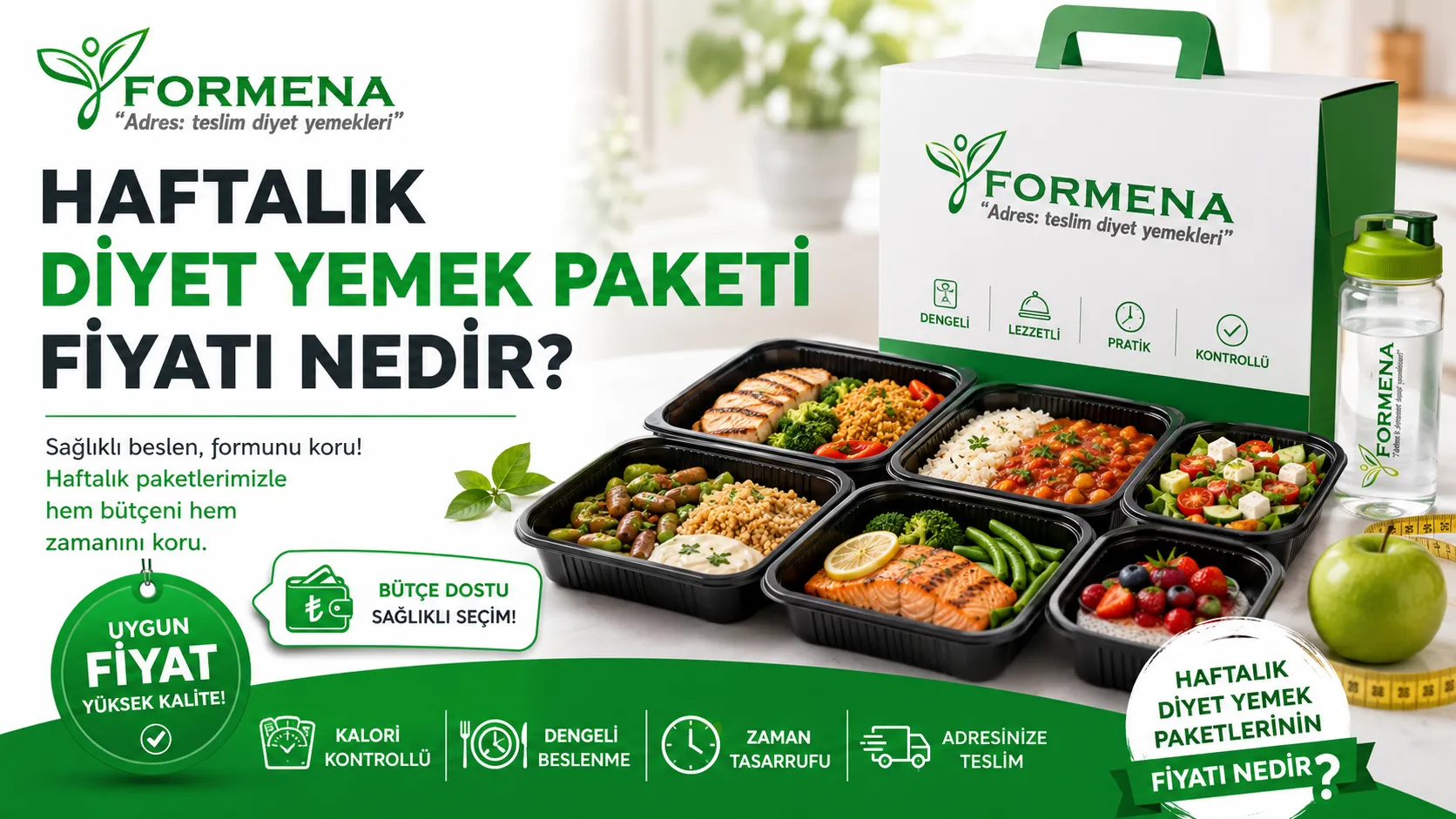 Haftalık diyet yemek paketi fiyatı nedir?