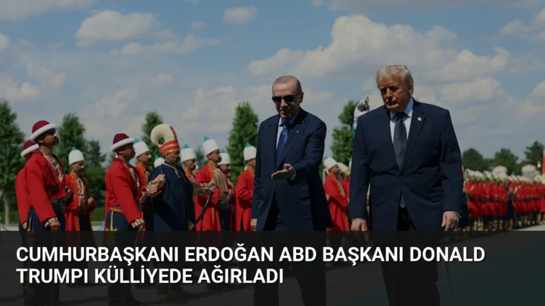 Cumhurbaşkanı Erdoğan ABD Başkanı Donald Trumpı Külliyede Ağırladı