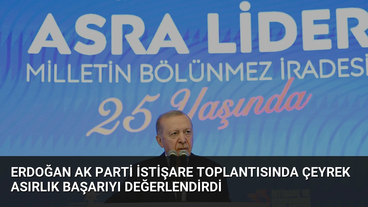 Erdoğan AK Parti İstişare Toplantısında Çeyrek Asırlık Başarıyı Değerlendirdi