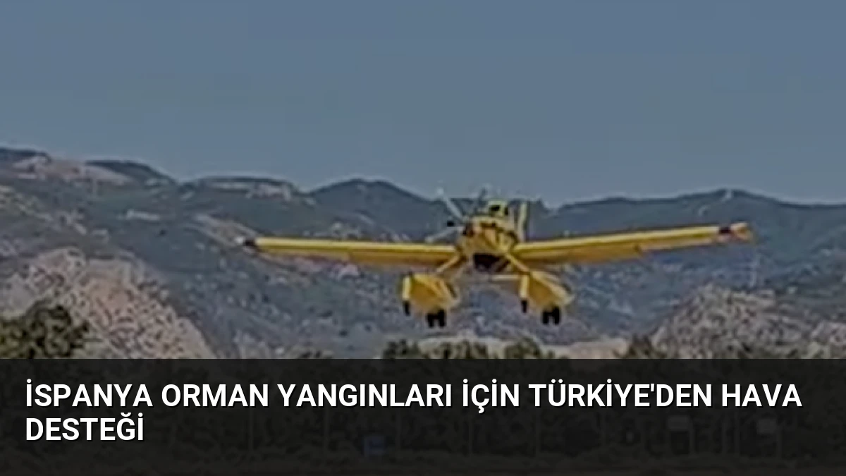 İspanya Orman Yangınları İçin Türkiye’den Hava Desteği