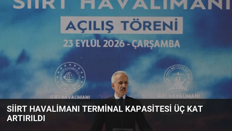 Siirt Havalimanı Terminal Kapasitesi Üç Kat Artırıldı