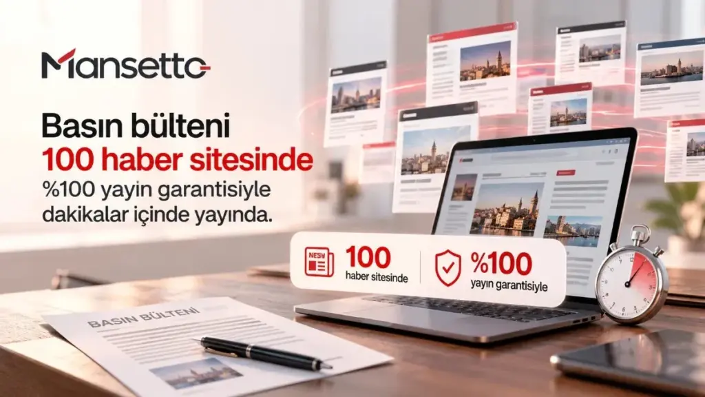 Aynı metinle 100 haber sitesine gönderilen basın bülteni yaklaşık 1 dakikada yayına girdi