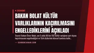 Bakan Bolat Kültür Varlıklarının Kaçırılmasını Engellediklerini Açıkladı