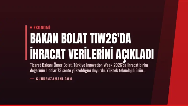 Bakan Bolat TIW26’da İhracat Verilerini Açıkladı